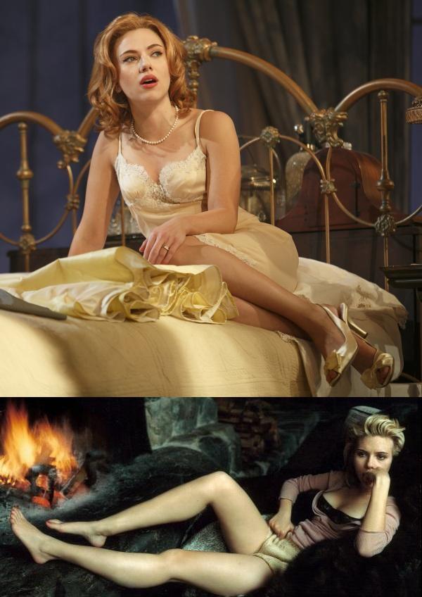 Scarlett Johansson Looks Pretty Hot Cleavage